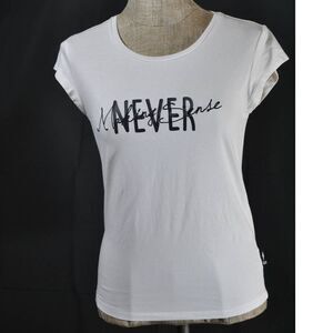 Izzue White Black "Never Making Sense" Cap Sleeve T-Shirt - XS